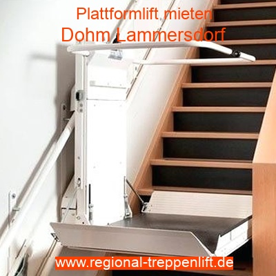Plattformlift mieten in Dohm Lammersdorf